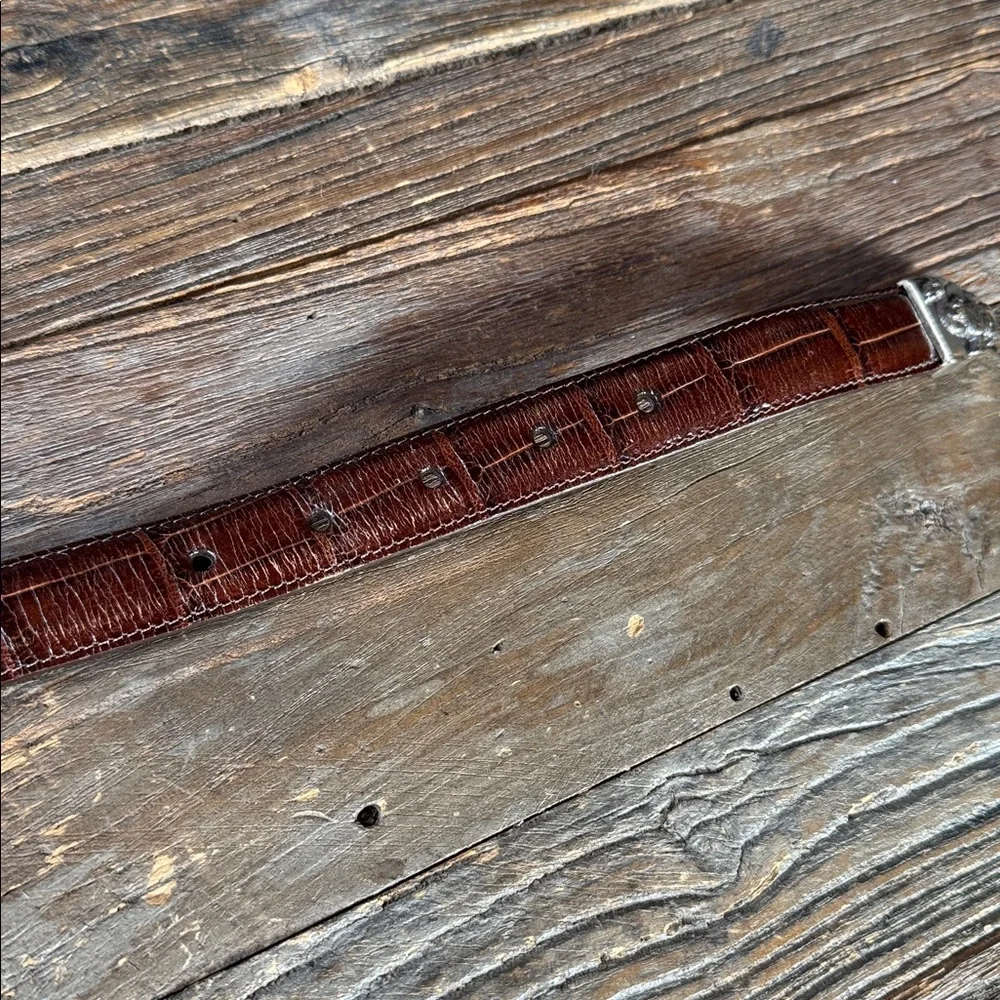 Brighton Museum collection vintage 1995 Noah’s Ark leather‎ belt Large